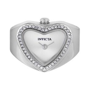 Invicta Angel Heart Ring Watch Silver with Crystals NEW IN BOX STUNNING !!!!!!!